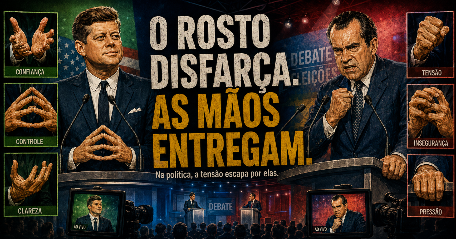 As mão entregam a emoção